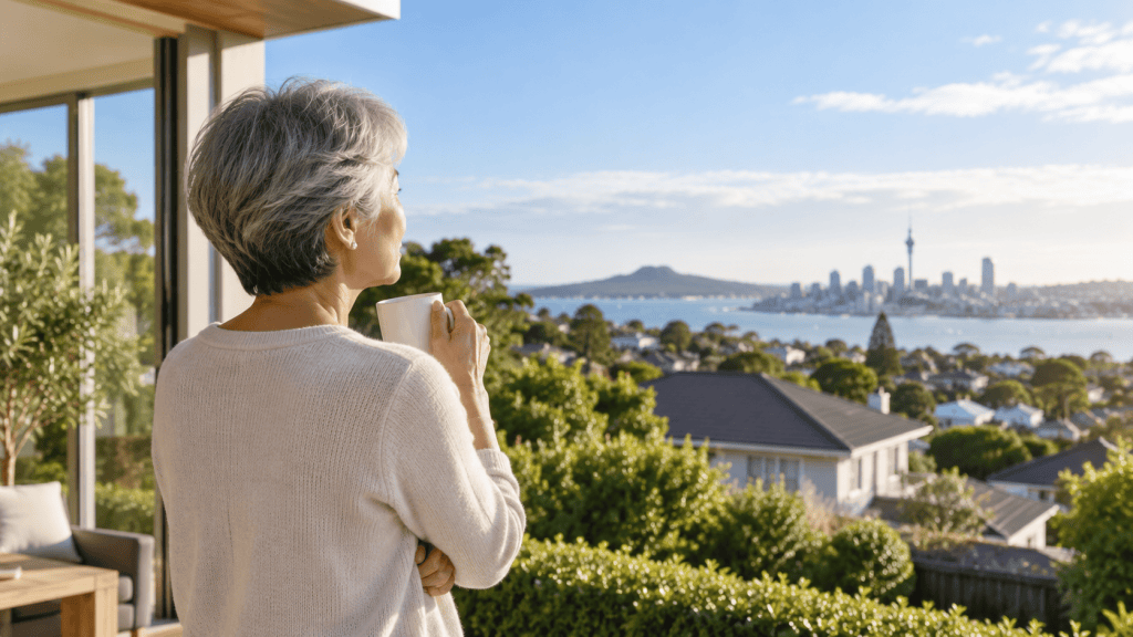 Homeowner considering whether changing property prices should change her moving plans.